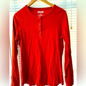 Women’s small Henley style long sleeve Duluth